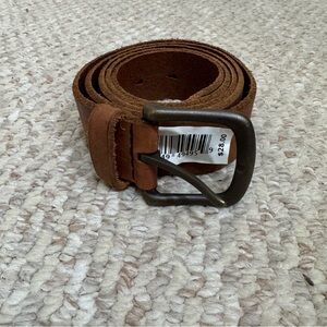 Vintage Levi's Brown Leather Belt with Suede Texture